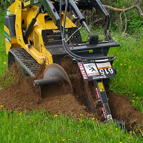 mini skid steer boring attachment|mini skid steer trencher attachments.